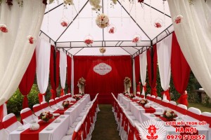 bàn ghế đám cưới trắng đỏ, ban ghe dam cuoi trang do, cho thue ban ghe trang do, cho thuê bàn ghế trắng đỏ
